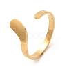 304 Stainless Steel Open Cuff Rings RJEW-Q808-02A-G-1