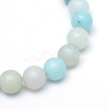 Round Natural Grade A Amazonite Bead Strands X-G-R345-6mm-16-2
