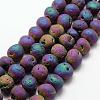 Electroplated Natural Quartz Crystal Beads Strands G-K174-02E-1