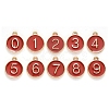 Light Gold Plated Alloy Enamel Charms ENAM-T010-03G-1