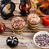 120G 4 Colors Halloween Themed Handmade Polymer Clay Beads CLAY-SC0002-09-3