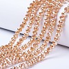 Electroplate Glass Beads Strands EGLA-A034-J6mm-C03-1