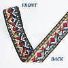 Gorgecraft 5 Yards Ethnic Style Embroidery Polycotton Ribbons OCOR-GF0001-95-3