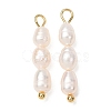 Natural Pearl Pendants PA-CBA55BD-02G-1