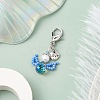 Angel Glass Seed Beads Pendant Decorations HJEW-MZ00109-05-2