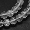 Natural Quartz Crystal Beads Strands X-G-F570-01-8mm-3