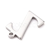 Tarnish Resistant 304 Stainless Steel Charms STAS-H112-Z-P-3