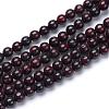 Natural Bloodstone Beads Strands G-R412-06-6mm-1