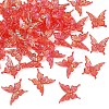 50Pcs Transparent Acrylic Beads PACR-YW0001-57F-1