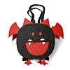 Bat Felt Halloween Candy Bags with Handles HAWE-K001-01F-3