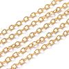 Soldered Brass Textured Cable Chains CHC-G005-01G-2