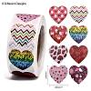 Heart Shaped Stickers Roll DIY-K027-A03-3