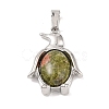Natural Unakite Pendants G-A224-02P-08-1
