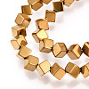 Electroplated Synthetic Non-magnetic Hematite Beads Strands G-T139-62B-3