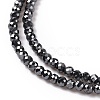 Electroplate Non-magnetic Synthetic Hematite Beads Strands G-L487-B-15-3