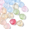 35Pcs Transparent Spray Painted Glass Beads GLAA-YW0001-66-2