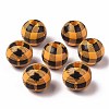 Natural Wood Large Hole Beads X-WOOD-S057-025-2