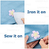 50Pcs 5 Colors Polyester Applqiues PATC-CY0001-59-6