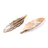 Natural Freshwater Shell Pendants SHEL-N026-140-2