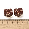 Brass Flower Stud Earrings LS-EJEW-A121-20G-4