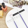 5Pcs 5 Cololrs 5 Grids Plastic Nail Art Brush Pen Holder Stand MRMJ-FG0001-10-5