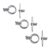 Tibetan Style Toggle Clasps TIBE-AB2035Y-N-NF-3