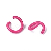 Spray Painted Iron Open Jump Rings IFIN-T017-04B-17-3