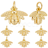 10Pcs Brass Pendants KK-BBC0024-98-1
