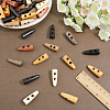 80Pcs 8 Colors 2-Hole Wood Buttons WOOD-GF0002-35C-3
