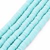 Handmade Polymer Clay Bead Strands CLAY-T002-6mm-28-1