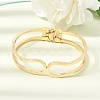 Brass Hollow Hinged Cuff Bangles for Women KK-CBA0B5A-02G-2