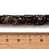 Handmade Dichroic Foil Glass Beads Strands DICH-U001-09I-4