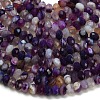 Natural Banded Agate Beads Strands G-Z111-A01-04-4
