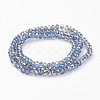 Electroplate Glass Faceted Rondelle Beads Strands EGLA-D020-4x3mm-54-3