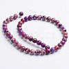 Dyed Natural Imperial Jasper Round Bead Strands G-M274-03-4mm-2