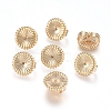 Brass Ear Nuts X-KK-L198-008LG-1