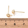 Brass Stud Earring Findings KK-G604-01G-02-3