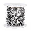 Tarnish Resistant 304 Stainless Steel Cable Chains CHS-M002-01P-3