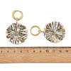 Natural Paua Shell 202 Stainless Steel Dangle Huggie Hoop Earrings for Women EJEW-JE07439-02-5