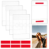 Rectangle Acrylic Table Card Display Frame and Double Faced Adhesive Tape AJEW-WH0609-493A-1