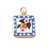 Printed Brass Pendants KK-H253-05A-G02-1