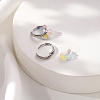 Bohemian 304 Stainless Steel Hoop Earrings IO7567-2-1