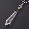 Teardrop Acrylic Beads Big Pendant Decorations HJEW-D029-01P-A-3