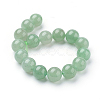 Natural Green Aventurine Beads Strands X-G-G099-12mm-17-2