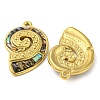 Natural Paua Shell Pendants STAS-P341-01G-01-2