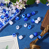 3 Bags 3 Colors Plastic European Beads KY-CA0001-63B-5