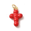 Brass Pendants KK-CBA2F11-16G-01-1