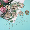 DIY Filigree Joiners Dangle Earring Making Kits DIY-TA0003-12P-3