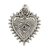 Tibetan Style Alloy Pendants Enamel Settings TIBE-L013-10AS-02-1