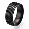 201 Stainless Steel Grooved Finger Ring Settings STAS-WH0047-06EB-2